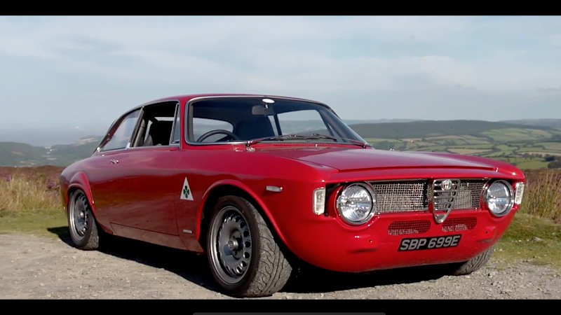 This modernized Alfa Romeo Giulia Sprint looks great, sounds even better